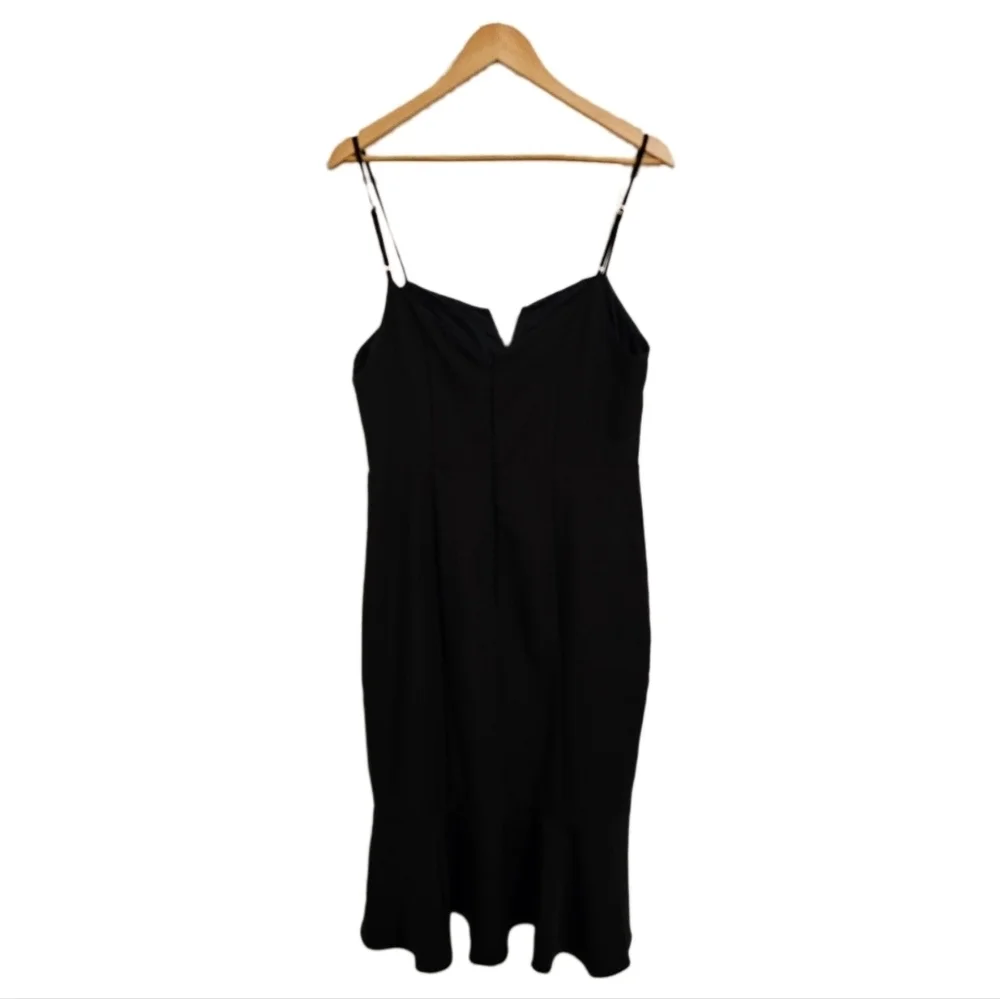 Shelli Segal black flutter cocktail party dress NWT size 12 - Picture 8 of 11